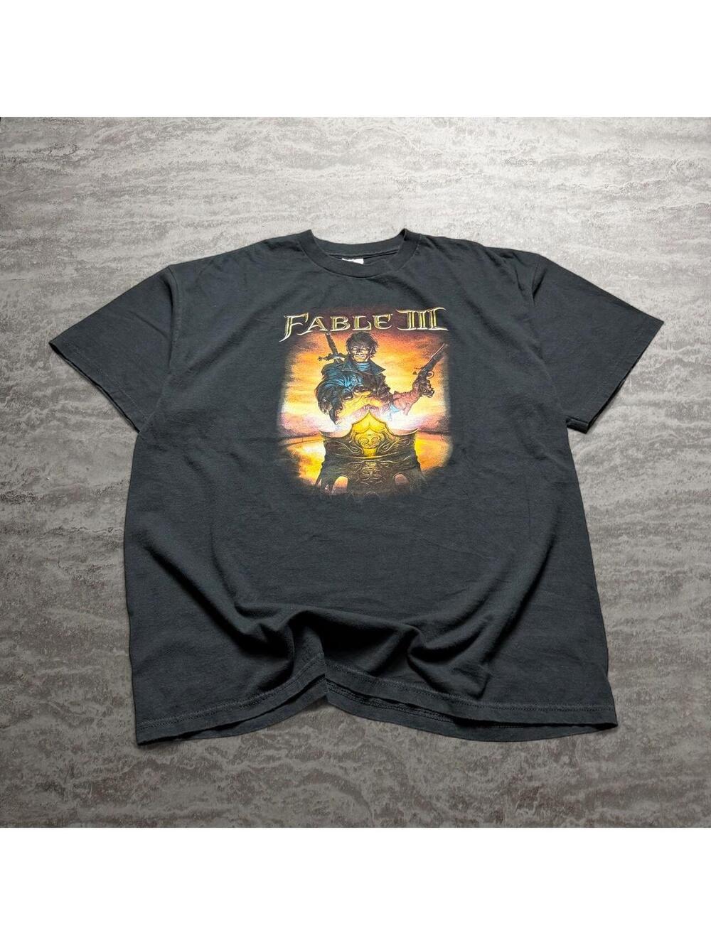 2010 Fable III Xbox 360 Video Game Graphic T-Shirt XL